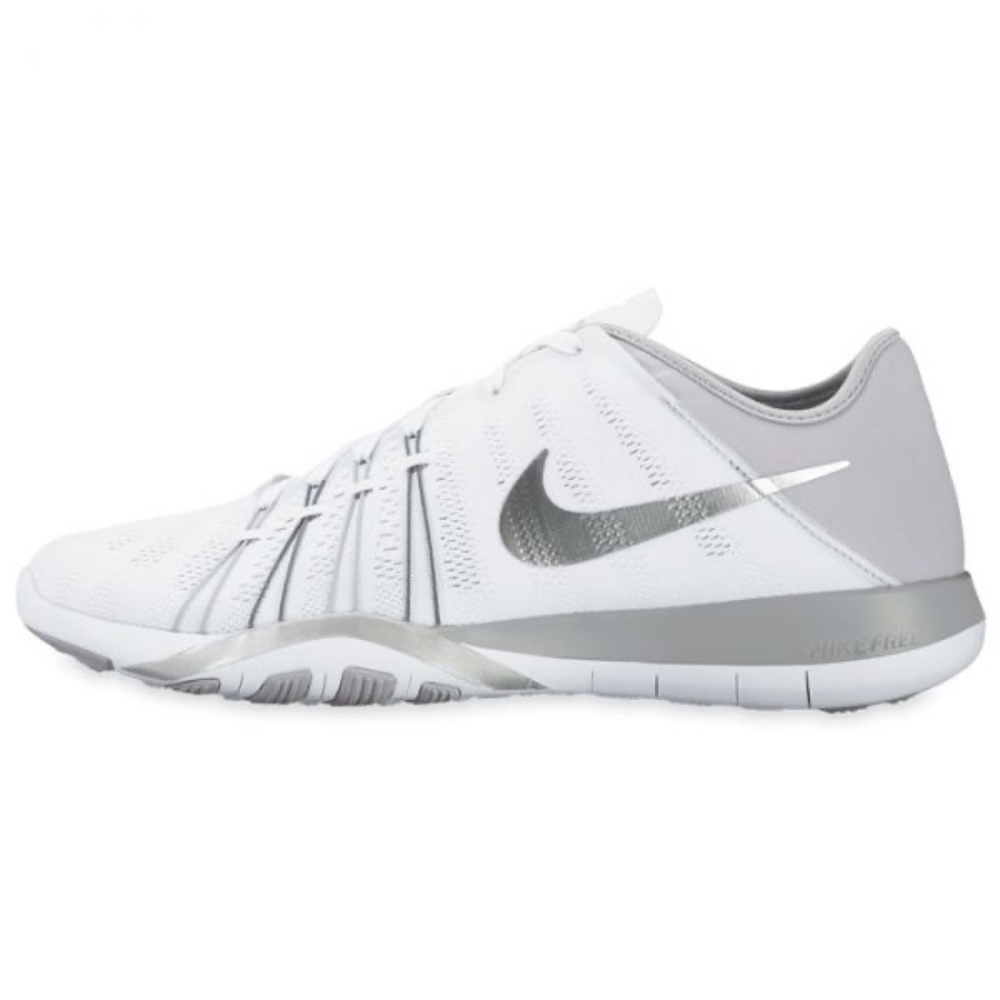 Nike Free TR6 Size 7.5 White Training Shoe Womens